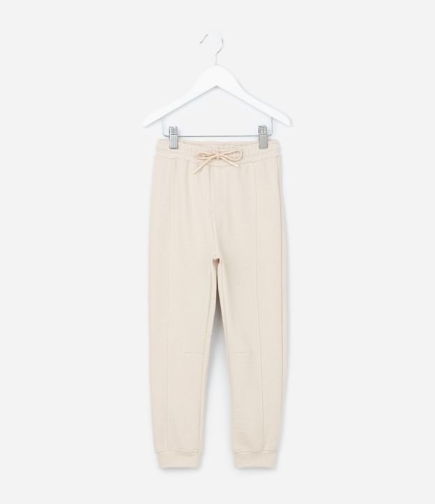 Pantalón Infantil en Piquet con Recortes - Talle 1 a 6 años 2