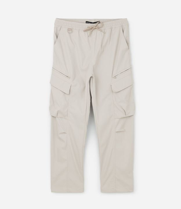 Pantalón Recto con Bolsillo Cargo 6