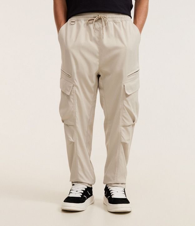 Pantalón Recto con Bolsillo Cargo 2