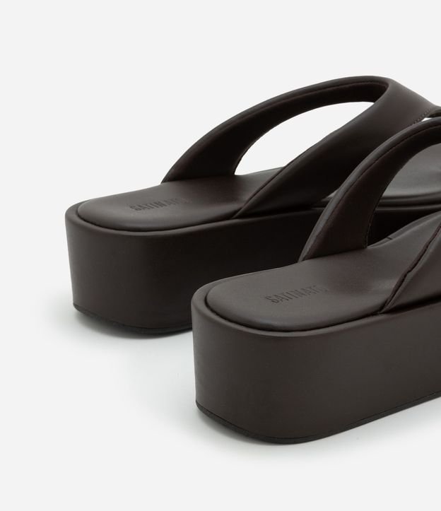 Ojota Flatform con Tiras Anchas 4