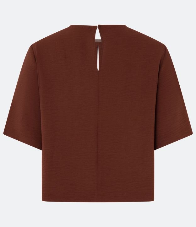 Blusa en Crepé con Cuello Redondo y Cutout 7