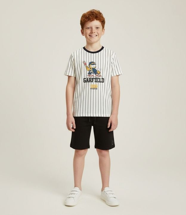 Remera Oversized Infantil con Estampa Garfield Baseball - Talle 5 a 14 años