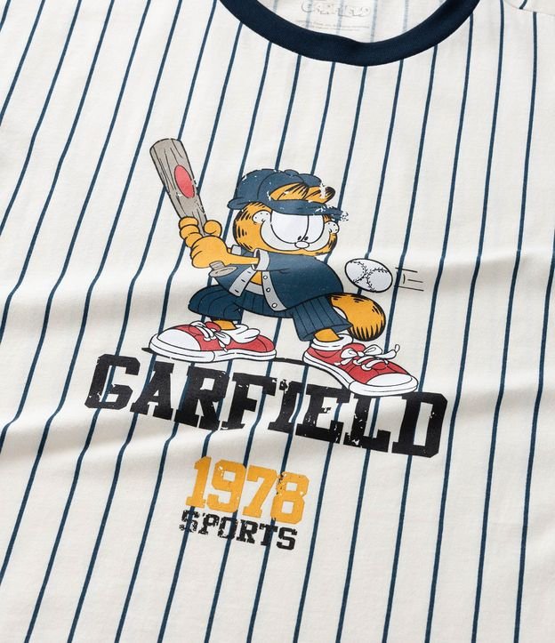 Remera Oversized Infantil con Estampa Garfield Baseball - Talle 5 a 14 años 8