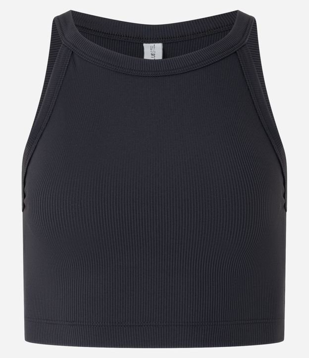 Blusa en Rib con Cuello Halter 7
