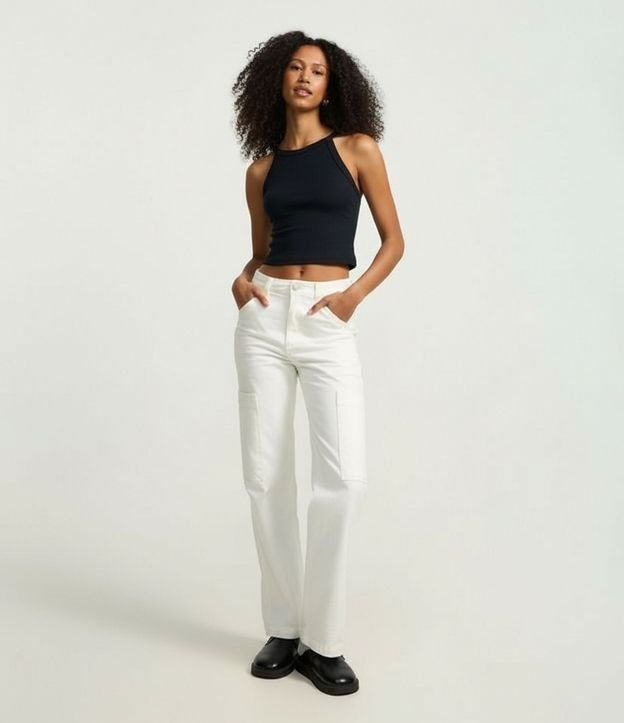 Blusa en Rib con Cuello Halter 2