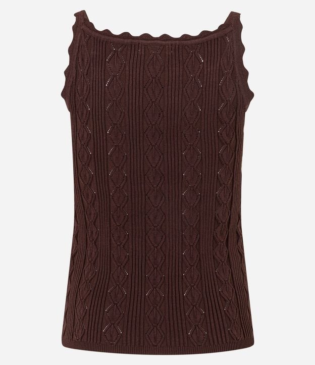 Blusa en Punto con Escote Canoa con Adornos 7