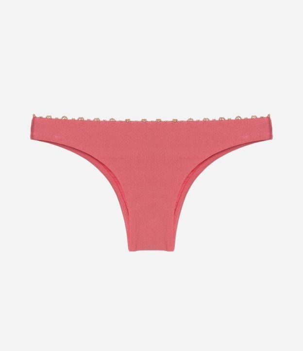 Bikini Bombacha Básica en Microfibra Brillo con Mini Adornos de Madera 7