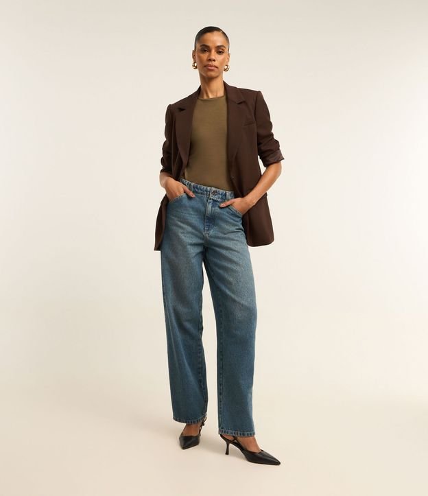 Blusa Básica en Viscosa con Escote Redondo 3