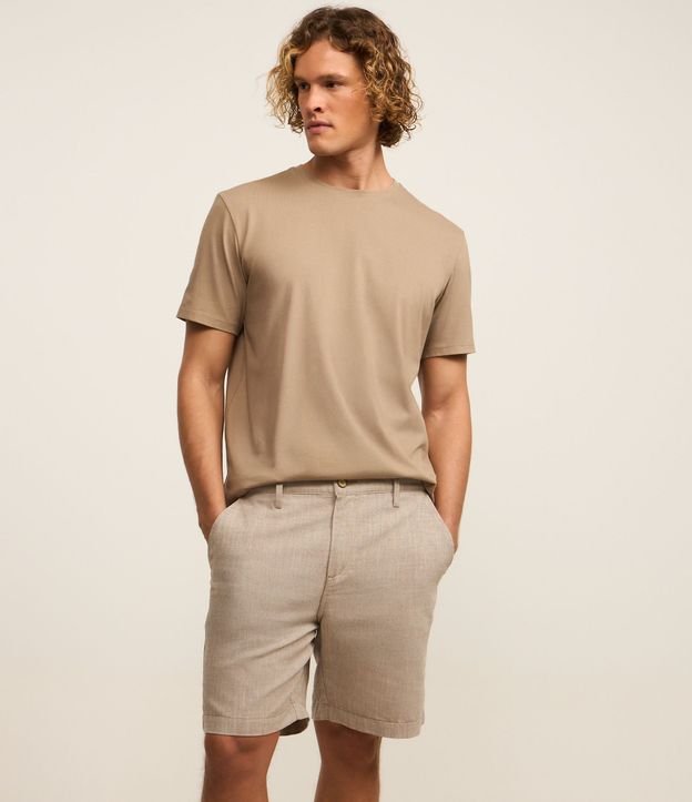 Bermuda en Oxford con Cintura Ajustable 2