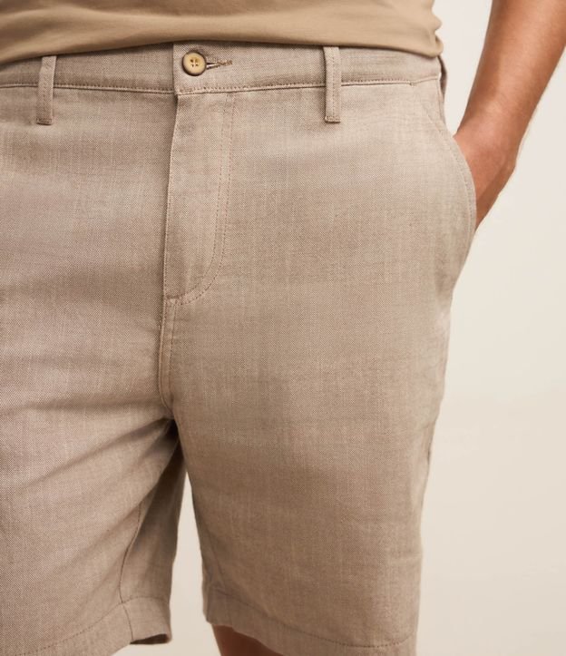 Bermuda en Oxford con Cintura Ajustable 4