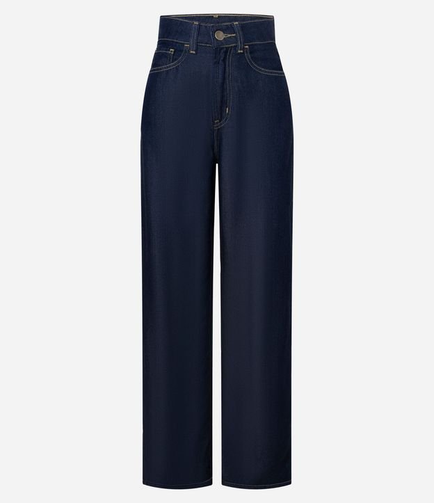 Pantalón Recto en Jeans Raw con Cintura Alta 5