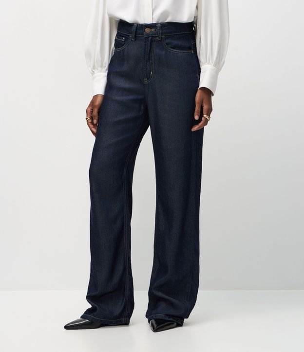 Pantalón Recto en Jeans Raw con Cintura Alta 3