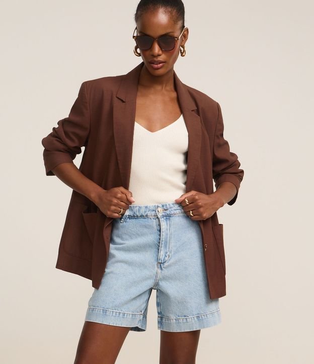 Short en Jeans con Cintura Alta 2