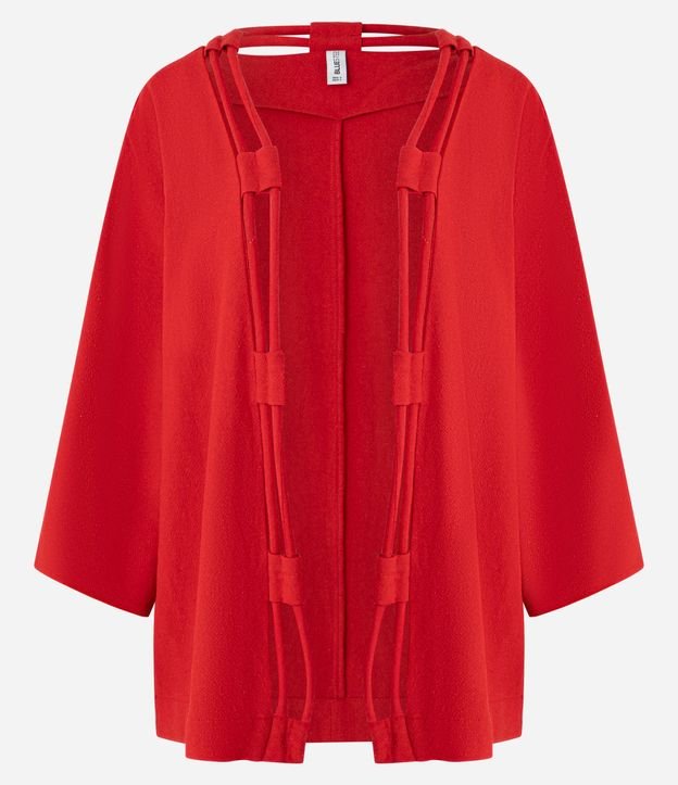 Kimono Alargado en Viscolino con Cuerdas Dobles