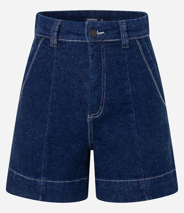 Short Regular en Jeans con Pespunte Contrastante y Bolsillo Cuchillo 6