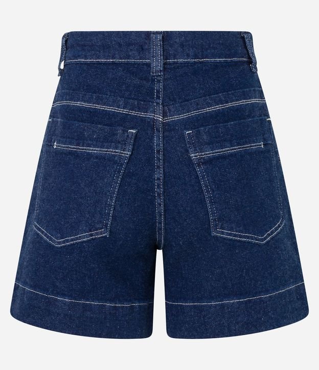Short Regular en Jeans con Pespunte Contrastante y Bolsillo Cuchillo 7