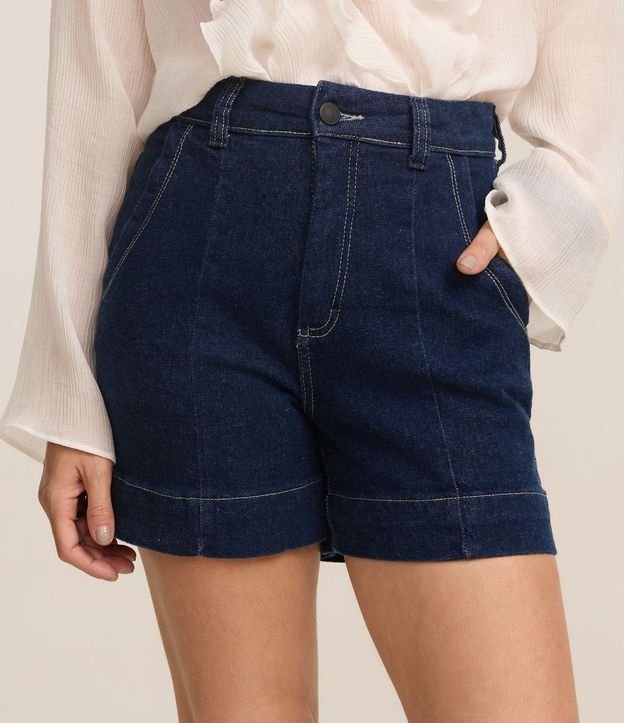 Short Regular en Jeans con Pespunte Contrastante y Bolsillo Cuchillo 4