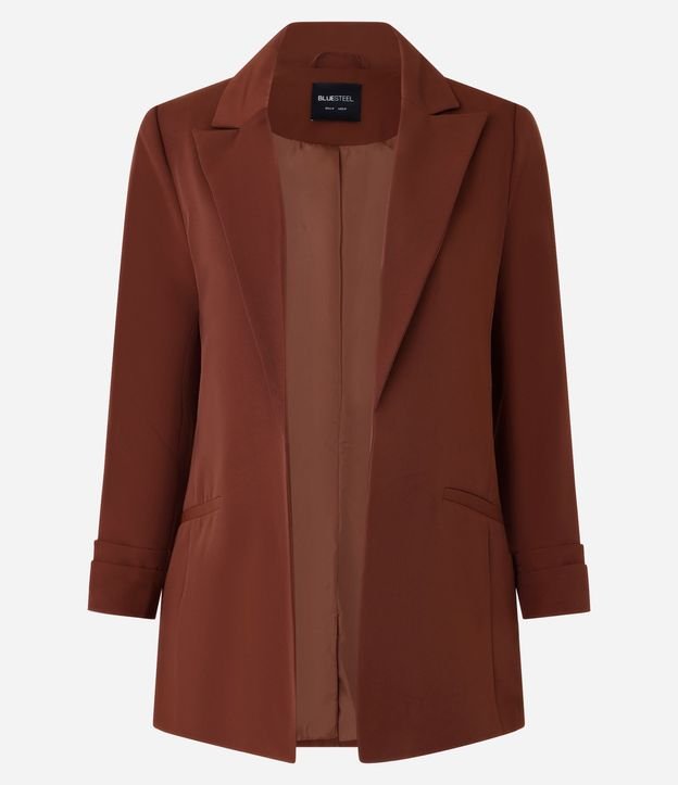 Blazer Oversized Alargado en Sastrería con Pliegues en el Puño 10