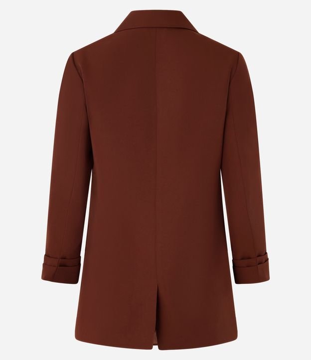 Blazer Oversized Alargado en Sastrería con Pliegues en el Puño 11