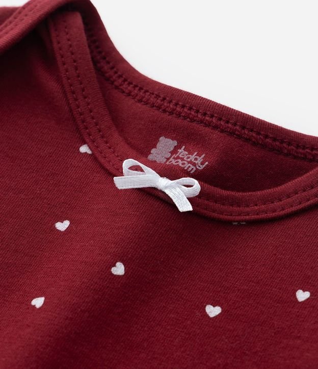 Body Infantil en Algodón con Estampa Corazones - Talle 0 a 18 meses 8