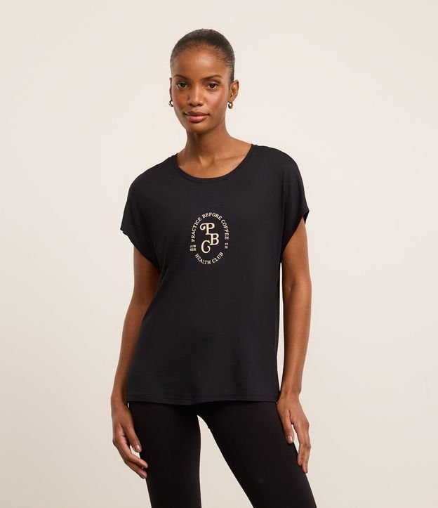 Remera Deportiva Modal Estampa Lettering 2