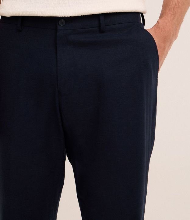 Pantalón Relaxed en Viscolino con Cintura Trabilla 10