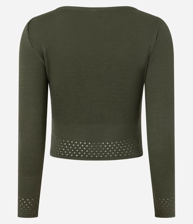 Blusa Corta en Punto con Escote Canoa 3