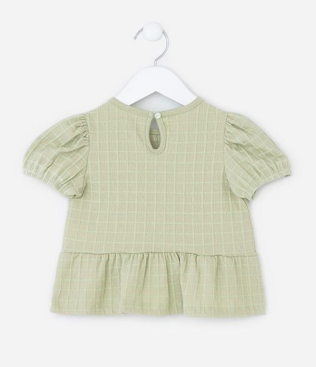 Conjunto Infantil Texturizado con Lacitos y Pantalón Wide Leg - Talle 1 a 6 años 4