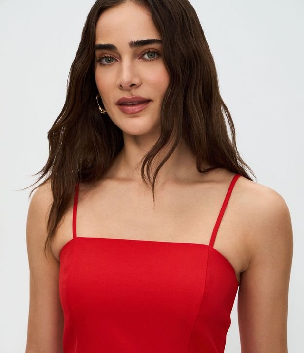 Blusa Peplum Sastrería en Twill con Asas 3