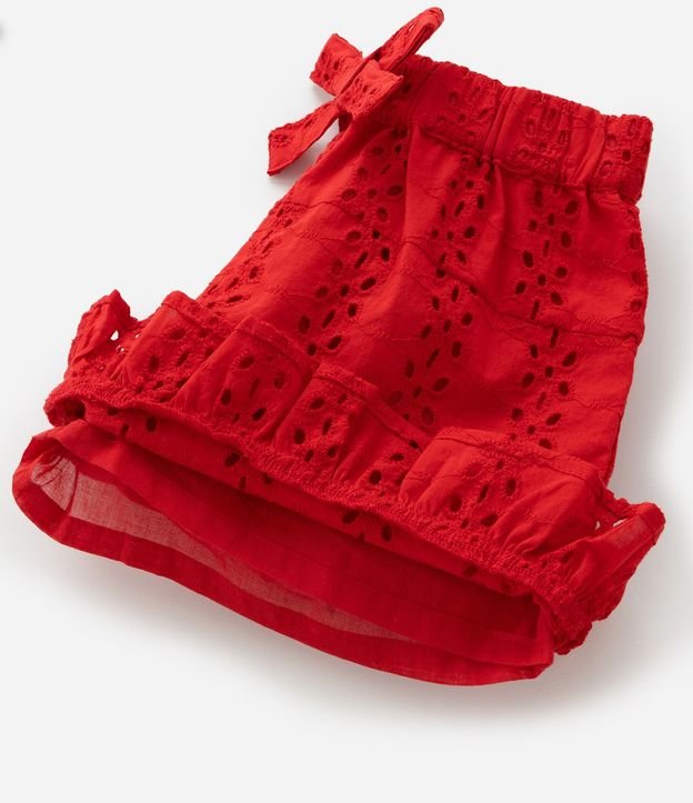 Short Infantil en Laise con Volado - Talle 1 a 6 años 5