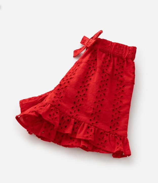 Short Infantil en Laise con Volado - Talle 1 a 6 años 6