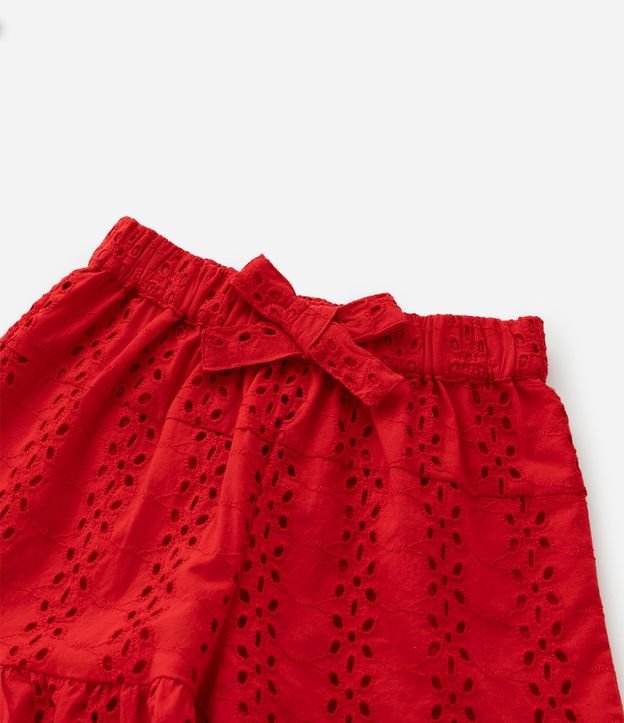 Short Infantil en Laise con Volado - Talle 1 a 6 años 7
