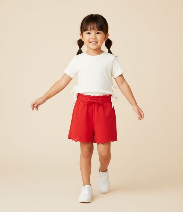Short Clochard Infantil con Volado - Talle 1 a 6 años