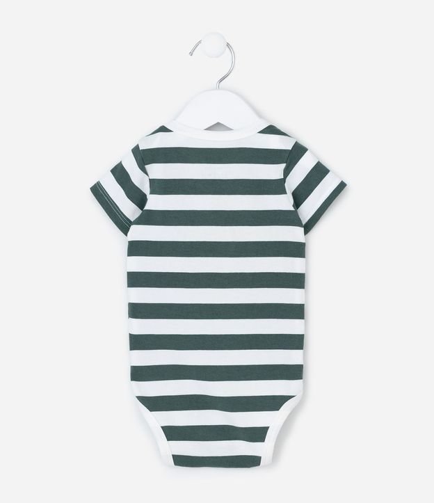 Body Infantil con Estampa Oso y Rayas - Talle 0 a 18 meses. 3