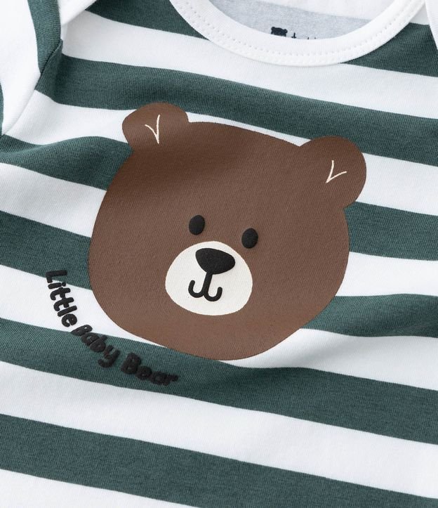 Body Infantil con Estampa Oso y Rayas - Talle 0 a 18 meses. 7
