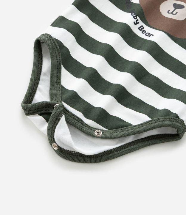 Body Infantil con Estampa Osito y Rayas - Talle 0 a 18 meses 6