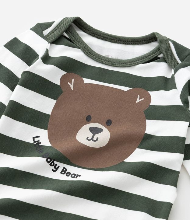Body Infantil con Estampa Osito y Rayas - Talle 0 a 18 meses 7