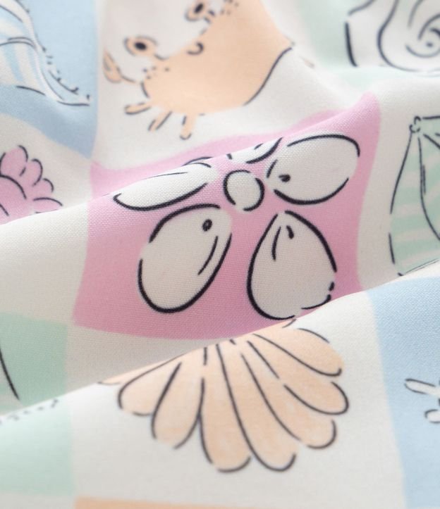 Short Infantil en Microfibra con Estampa Fondo de Mar - Talle 1 a 6 años 4