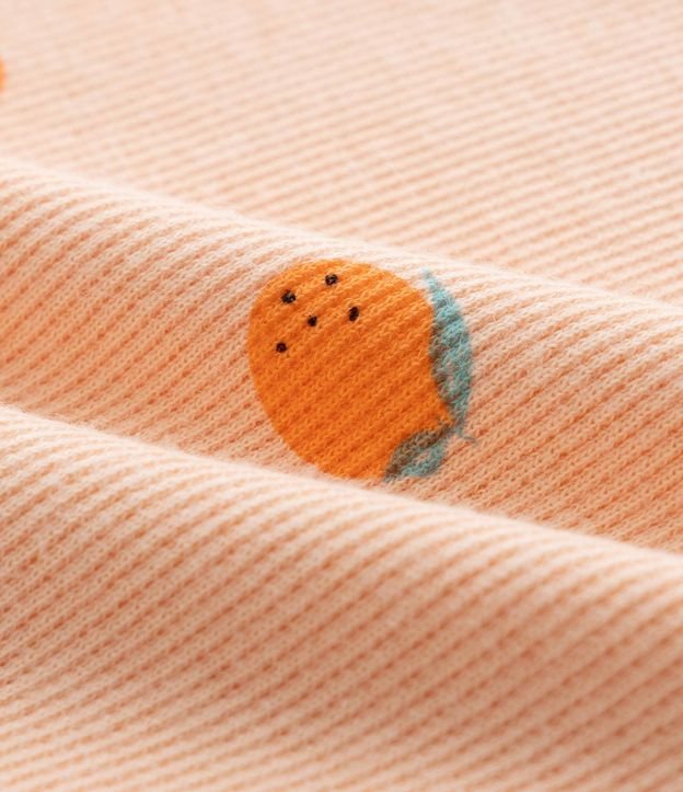 Musculosa Infantil en Ribana con Estampa de Naranjas - Talle 1 a 6 años 4