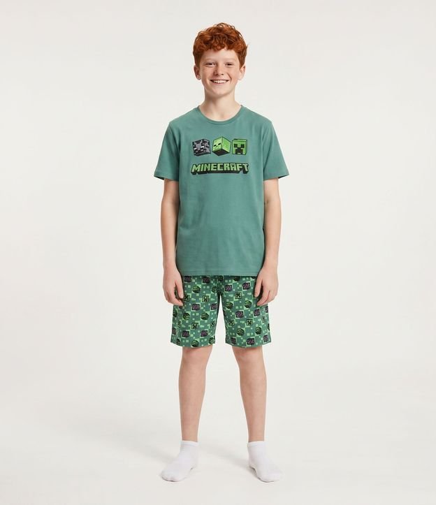 Pijama Infantil con Estampa Minecraft - Talle 5 a 4 años 1