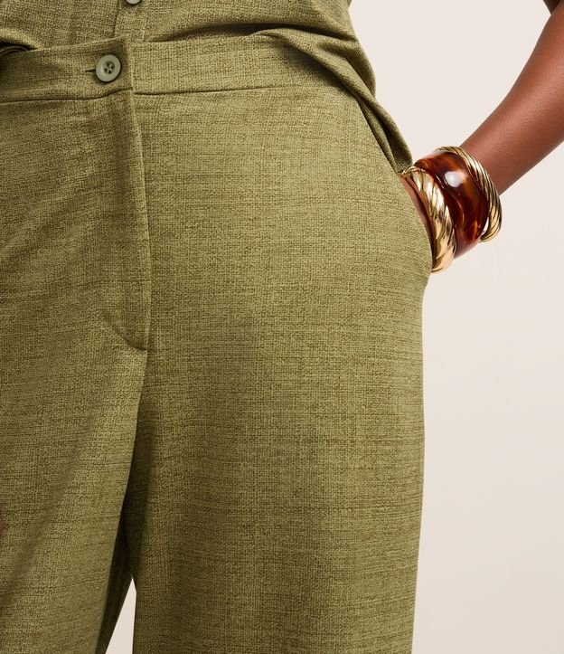 Pantalón en Orly con Fondo Melange y Cintura Elástica 4