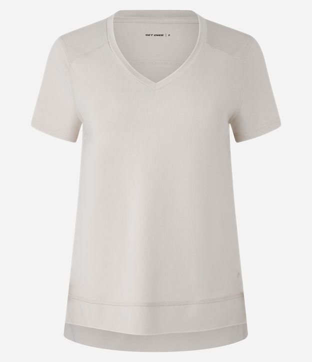 Remera Deportiva en Microfibra Agujerada con Ruedo Mullet 5
