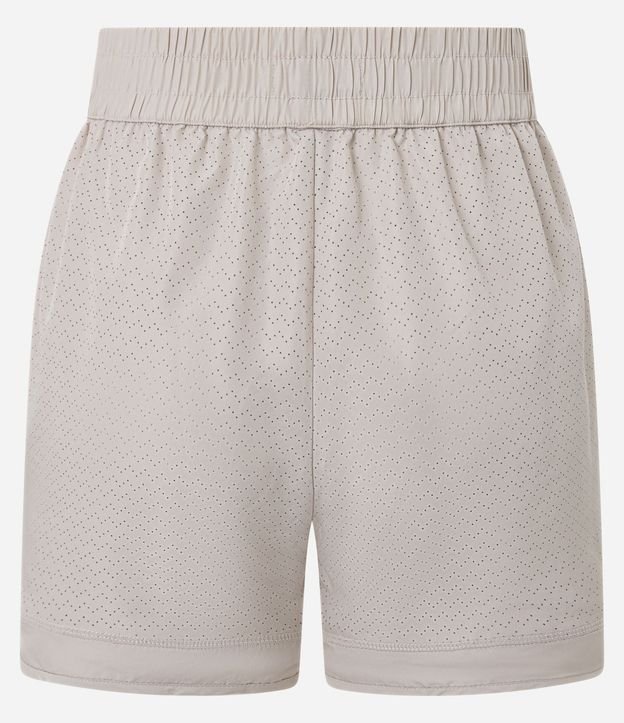 Bermuda Runner Deportiva en Microfibra Ligera con Textura de Agueros 3