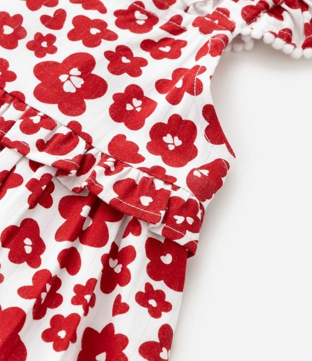 Vestido Infantil en Viscosa con Estampa Floral - Talle 1 a 6 años 6