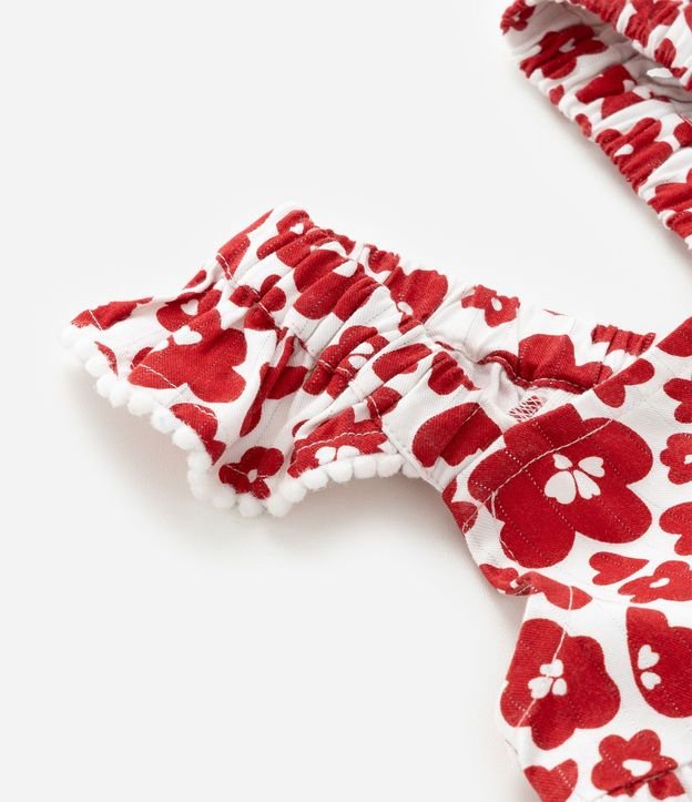 Vestido Infantil en Viscosa con Estampa Floral - Talle 1 a 6 años 7