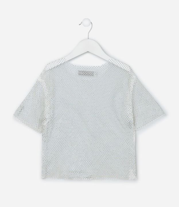 Blusa Cropped Infantil con Pantalla Brillante - Talle 5 a 14 años 4