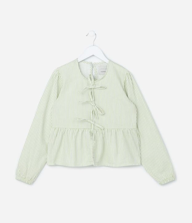 Blusa Infantil con Lacitos y Rayas - Talle 5 a 14 años 3