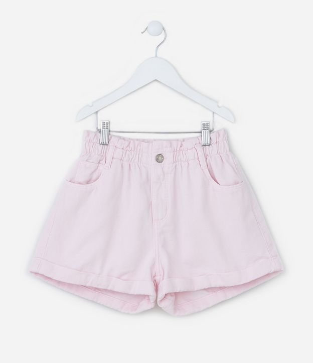 Short Clochard Infantil en Sarga con Cintura Elástica - Talle 5 a 14 años 2