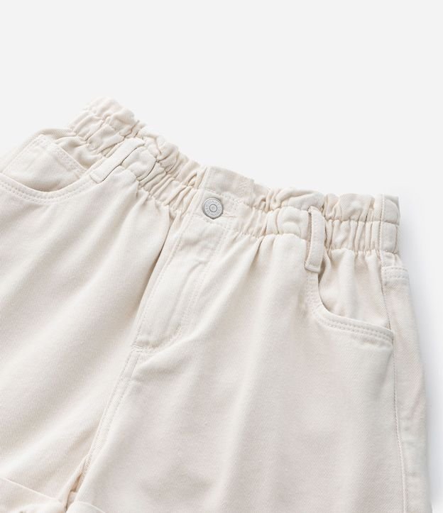 Short Clochard Infantil en Sarga con Cintura Elástica - Talle 5 a 14 años 9