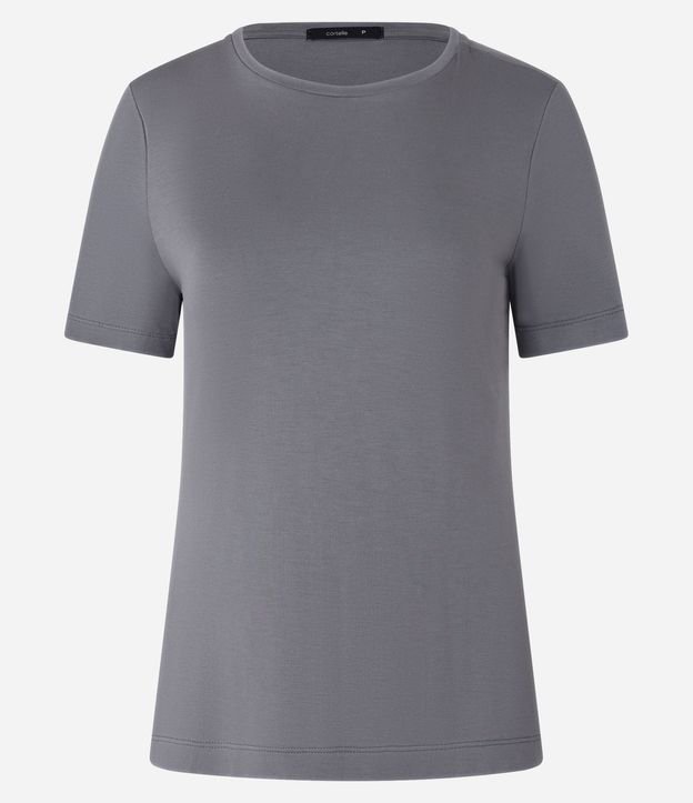 Blusa Básica en Viscosa con Escote Redondo 6